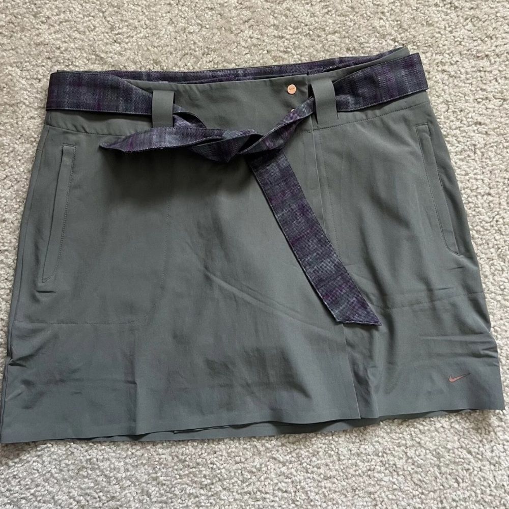 Nike Golf Dri Fit Convertible Skort Skirt Women’s Size Med 10 Gray Purple 416646
